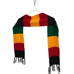 Vintage Striped Multi Color Scarf 80’s Retro